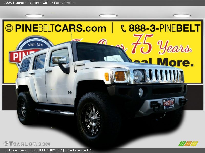Birch White / Ebony/Pewter 2009 Hummer H3