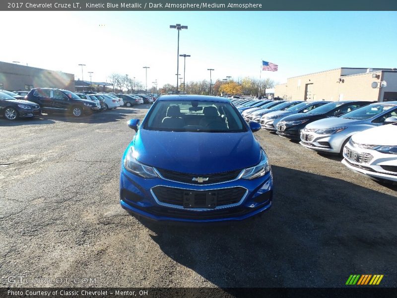 Kinetic Blue Metallic / Dark Atmosphere/Medium Atmosphere 2017 Chevrolet Cruze LT