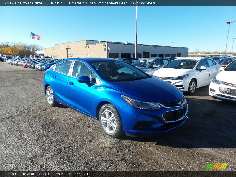 Kinetic Blue Metallic / Dark Atmosphere/Medium Atmosphere 2017 Chevrolet Cruze LT