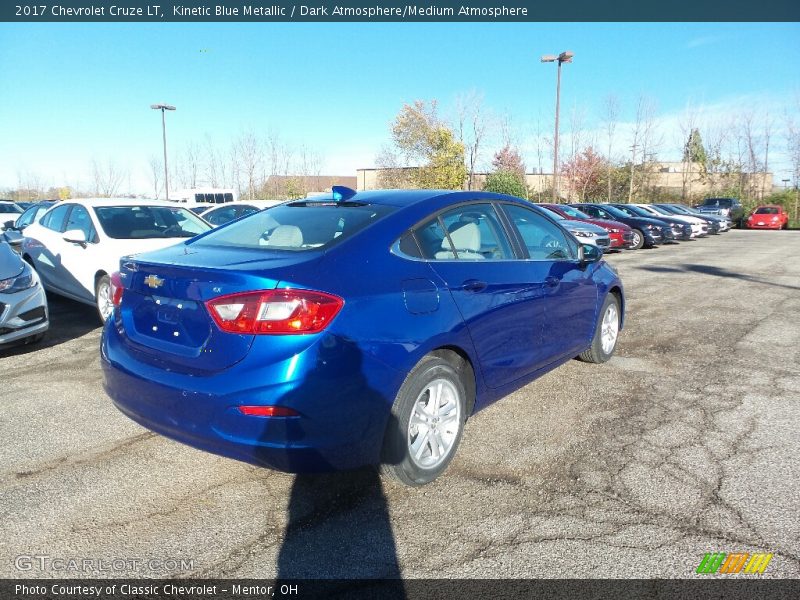 Kinetic Blue Metallic / Dark Atmosphere/Medium Atmosphere 2017 Chevrolet Cruze LT