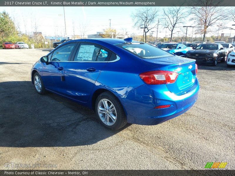 Kinetic Blue Metallic / Dark Atmosphere/Medium Atmosphere 2017 Chevrolet Cruze LT