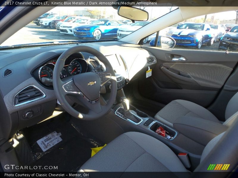 Kinetic Blue Metallic / Dark Atmosphere/Medium Atmosphere 2017 Chevrolet Cruze LT