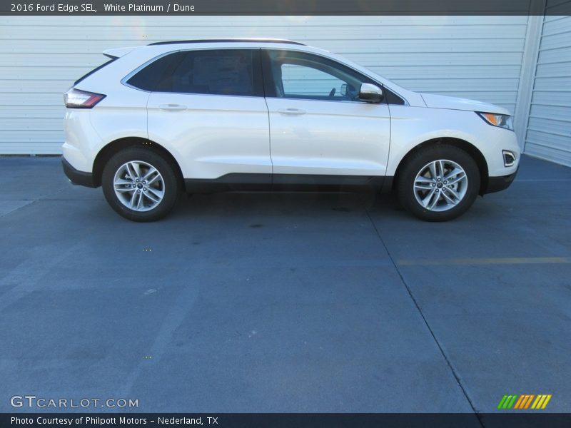 White Platinum / Dune 2016 Ford Edge SEL