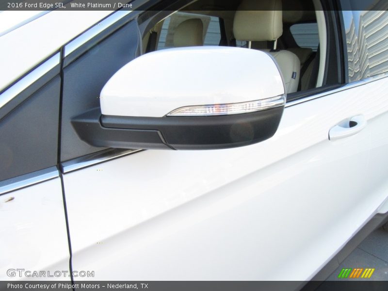 White Platinum / Dune 2016 Ford Edge SEL