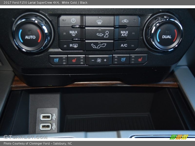 White Gold / Black 2017 Ford F150 Lariat SuperCrew 4X4