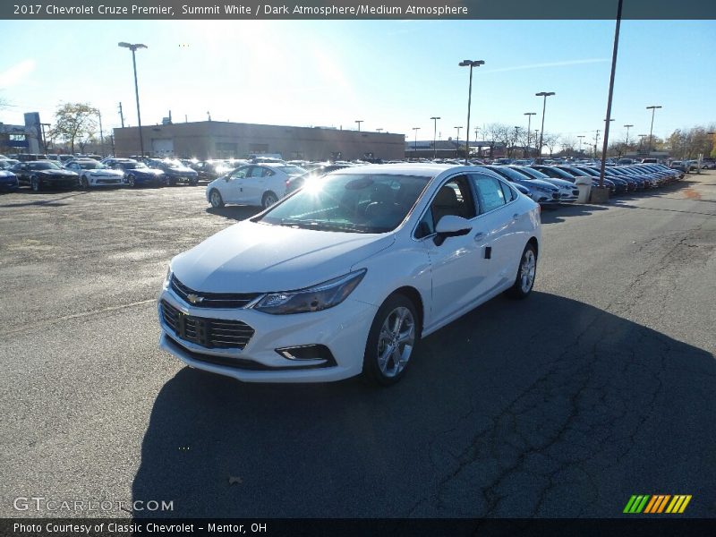 Summit White / Dark Atmosphere/Medium Atmosphere 2017 Chevrolet Cruze Premier