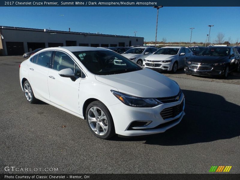 Summit White / Dark Atmosphere/Medium Atmosphere 2017 Chevrolet Cruze Premier