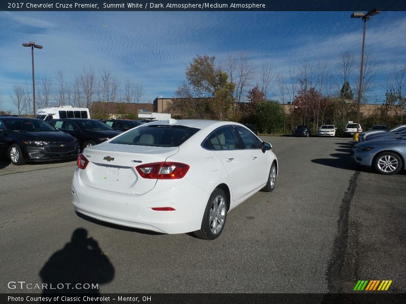 Summit White / Dark Atmosphere/Medium Atmosphere 2017 Chevrolet Cruze Premier