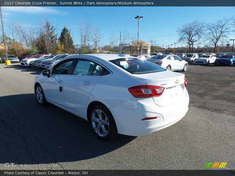 Summit White / Dark Atmosphere/Medium Atmosphere 2017 Chevrolet Cruze Premier