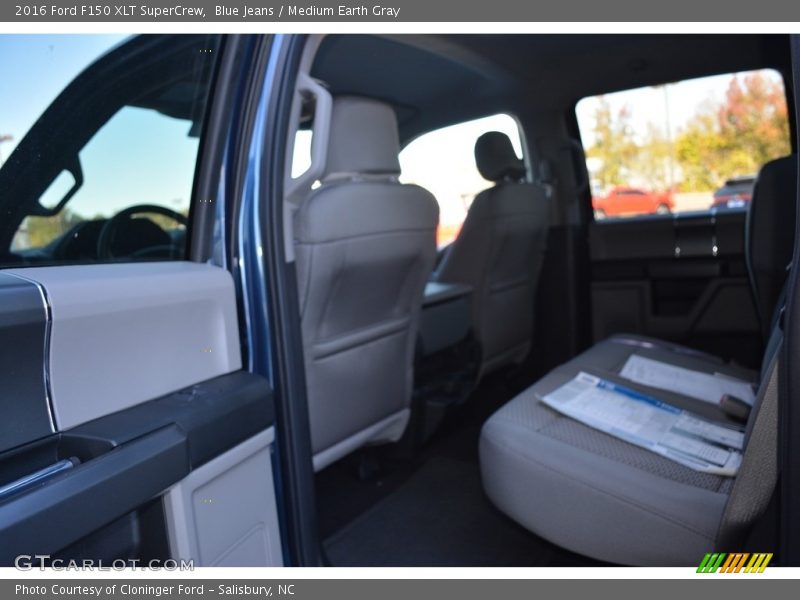 Blue Jeans / Medium Earth Gray 2016 Ford F150 XLT SuperCrew