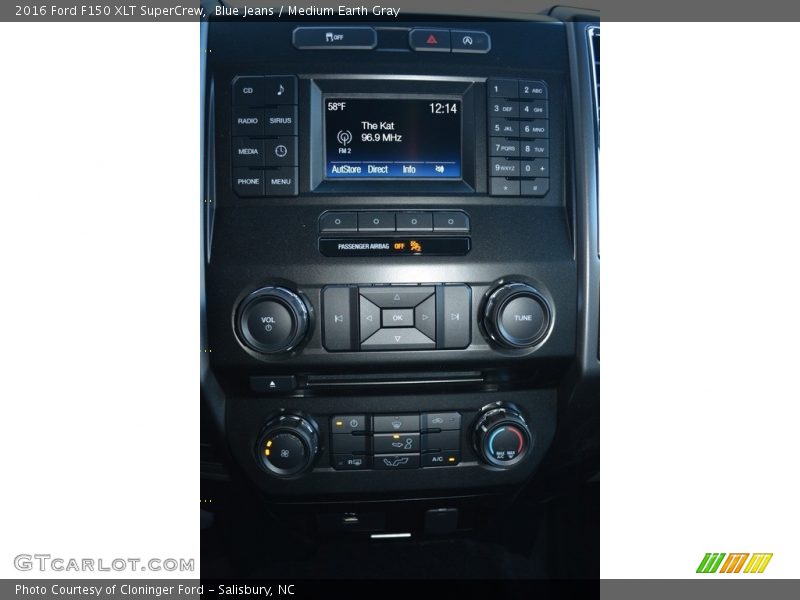 Blue Jeans / Medium Earth Gray 2016 Ford F150 XLT SuperCrew