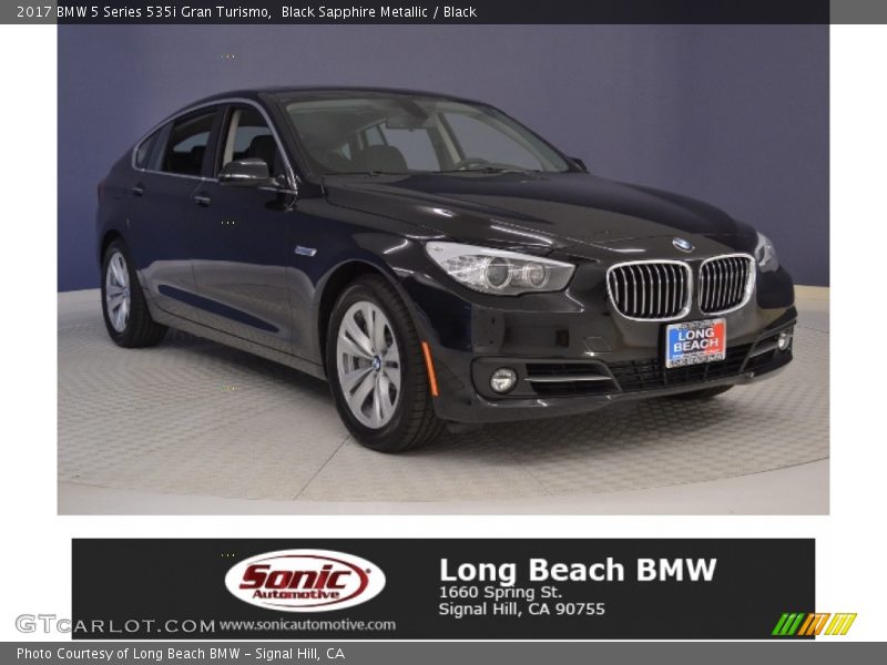 Black Sapphire Metallic / Black 2017 BMW 5 Series 535i Gran Turismo