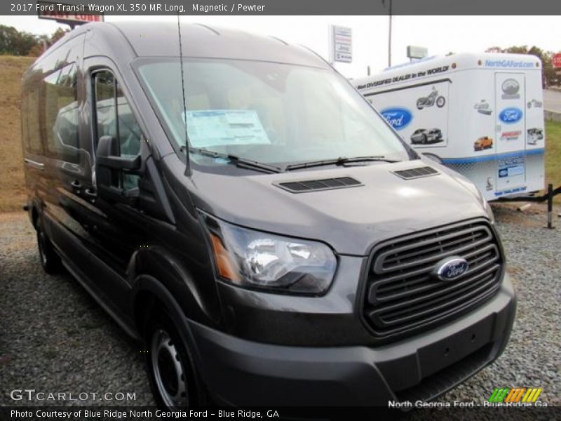 Magnetic / Pewter 2017 Ford Transit Wagon XL 350 MR Long