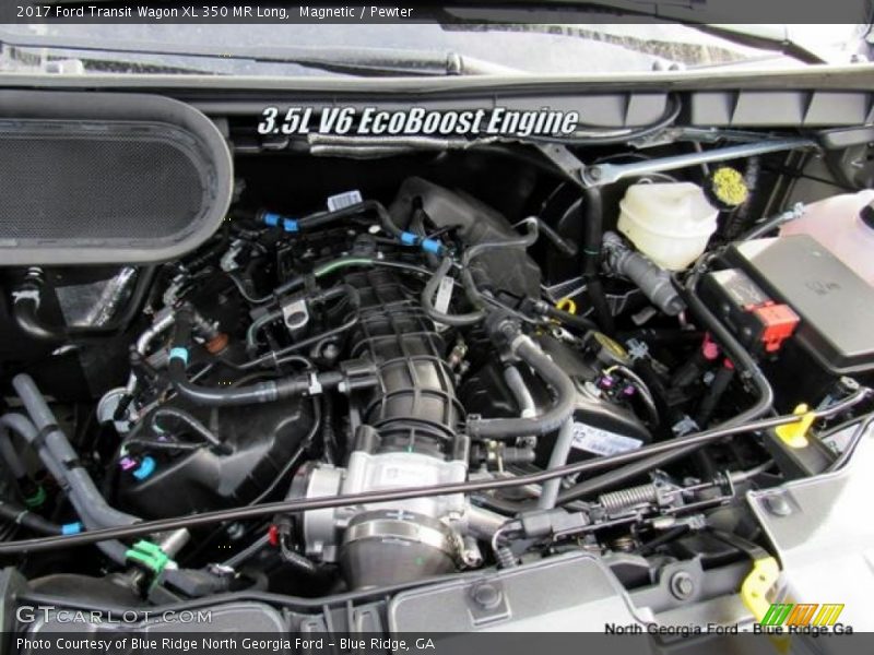 Magnetic / Pewter 2017 Ford Transit Wagon XL 350 MR Long