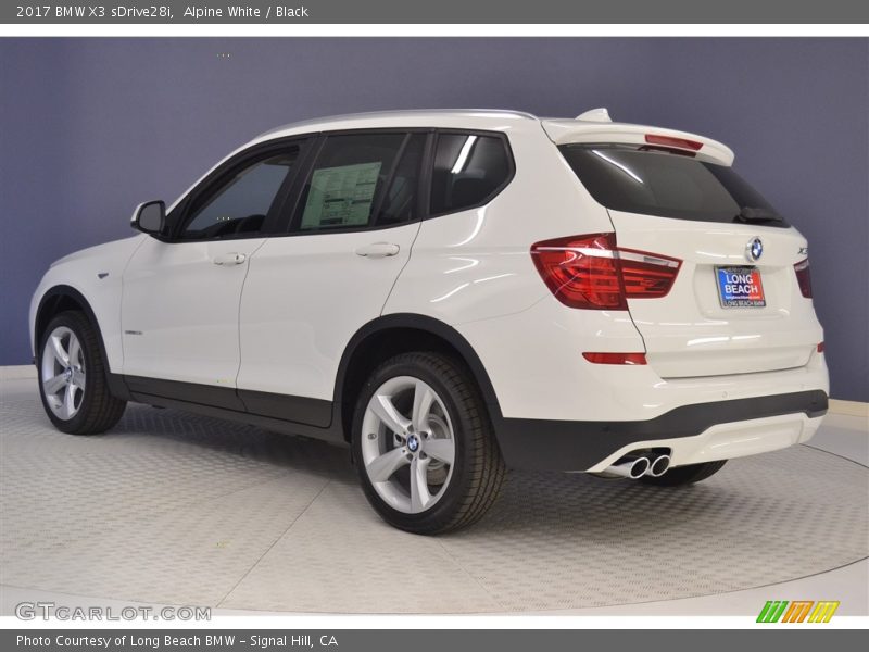Alpine White / Black 2017 BMW X3 sDrive28i