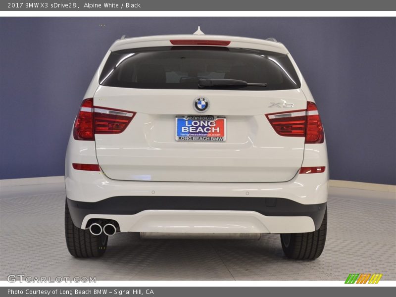 Alpine White / Black 2017 BMW X3 sDrive28i