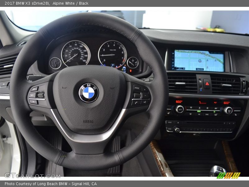 Alpine White / Black 2017 BMW X3 sDrive28i