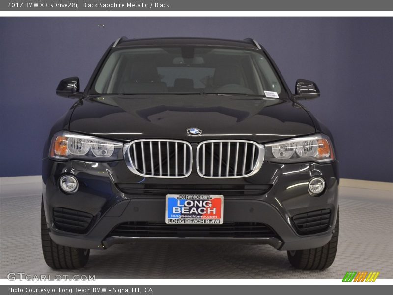 Black Sapphire Metallic / Black 2017 BMW X3 sDrive28i