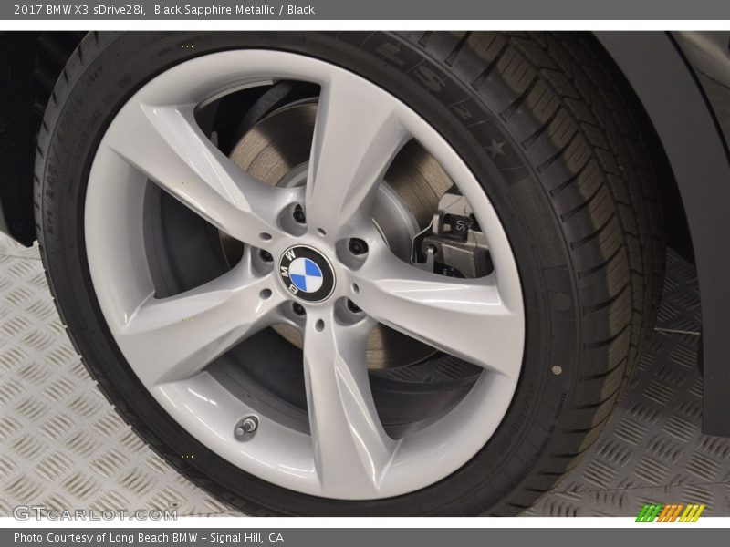 Black Sapphire Metallic / Black 2017 BMW X3 sDrive28i