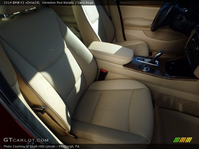 Vermilion Red Metallic / Sand Beige 2014 BMW X3 xDrive28i