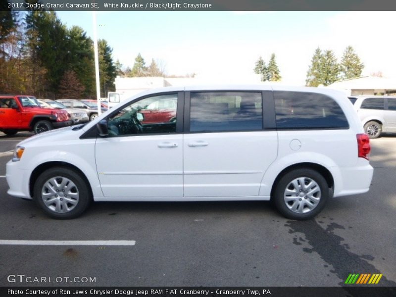 White Knuckle / Black/Light Graystone 2017 Dodge Grand Caravan SE