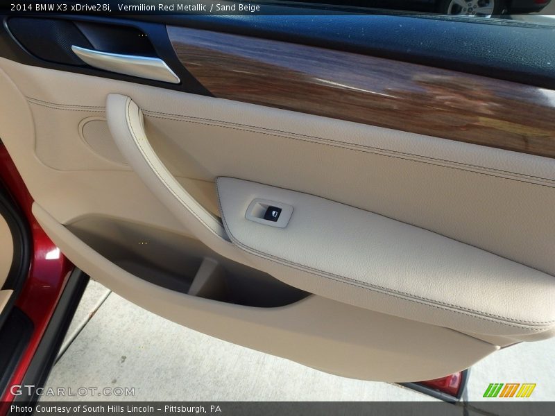 Vermilion Red Metallic / Sand Beige 2014 BMW X3 xDrive28i