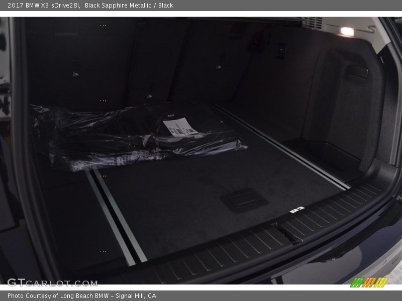 Black Sapphire Metallic / Black 2017 BMW X3 sDrive28i