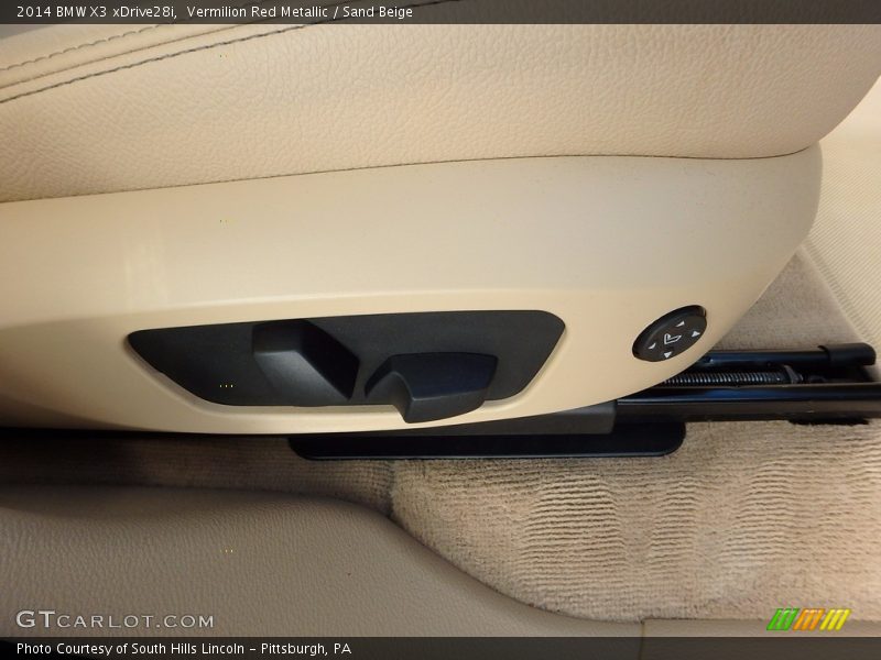 Vermilion Red Metallic / Sand Beige 2014 BMW X3 xDrive28i