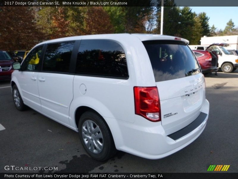White Knuckle / Black/Light Graystone 2017 Dodge Grand Caravan SE