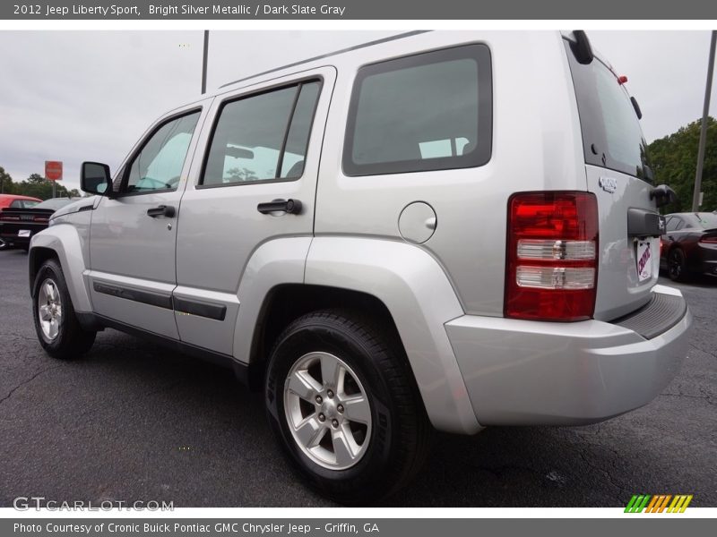 Bright Silver Metallic / Dark Slate Gray 2012 Jeep Liberty Sport