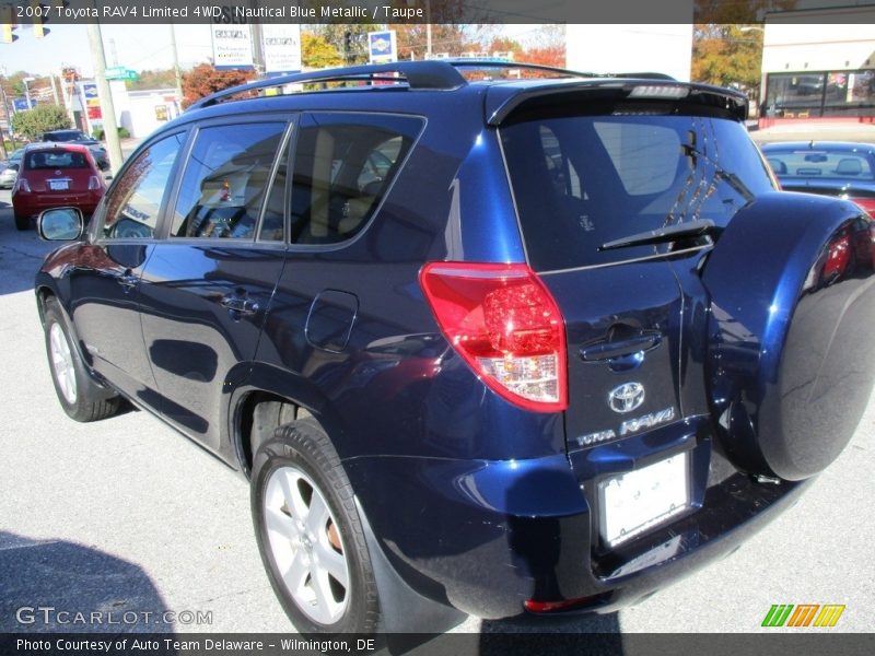 Nautical Blue Metallic / Taupe 2007 Toyota RAV4 Limited 4WD