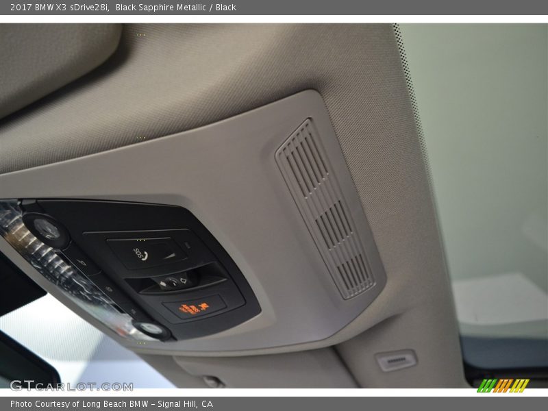 Black Sapphire Metallic / Black 2017 BMW X3 sDrive28i