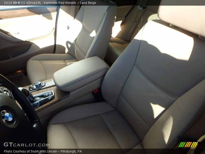 Vermilion Red Metallic / Sand Beige 2014 BMW X3 xDrive28i