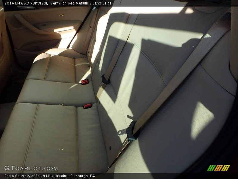 Vermilion Red Metallic / Sand Beige 2014 BMW X3 xDrive28i
