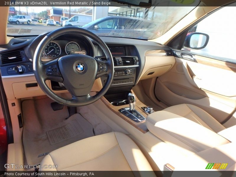 Vermilion Red Metallic / Sand Beige 2014 BMW X3 xDrive28i