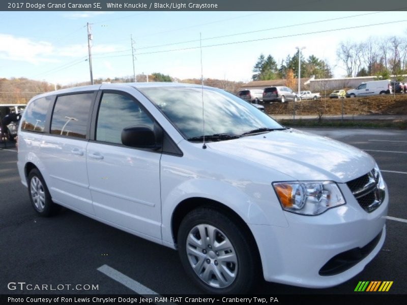 White Knuckle / Black/Light Graystone 2017 Dodge Grand Caravan SE