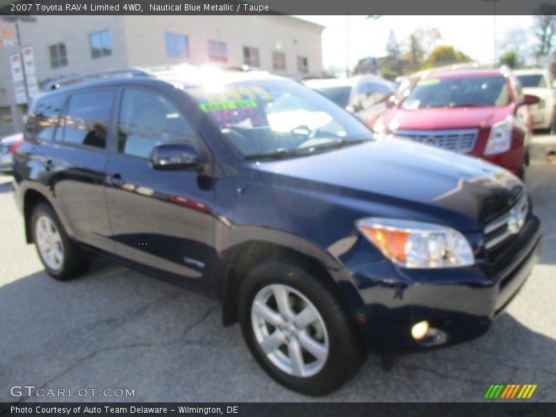 Nautical Blue Metallic / Taupe 2007 Toyota RAV4 Limited 4WD