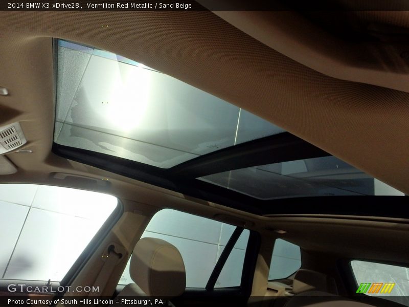 Vermilion Red Metallic / Sand Beige 2014 BMW X3 xDrive28i