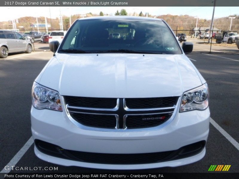 White Knuckle / Black/Light Graystone 2017 Dodge Grand Caravan SE