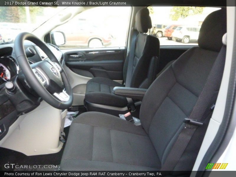 White Knuckle / Black/Light Graystone 2017 Dodge Grand Caravan SE