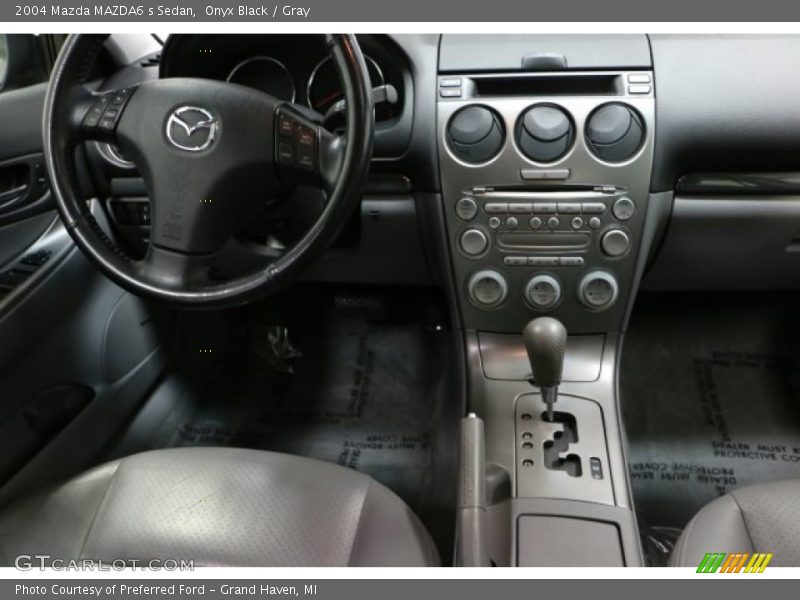 Onyx Black / Gray 2004 Mazda MAZDA6 s Sedan
