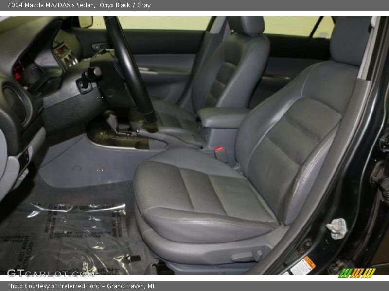 Onyx Black / Gray 2004 Mazda MAZDA6 s Sedan