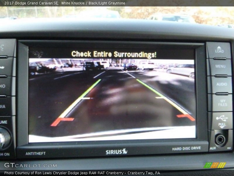 White Knuckle / Black/Light Graystone 2017 Dodge Grand Caravan SE