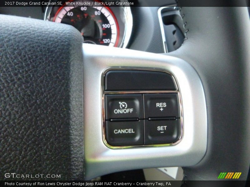 White Knuckle / Black/Light Graystone 2017 Dodge Grand Caravan SE
