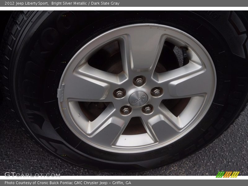 Bright Silver Metallic / Dark Slate Gray 2012 Jeep Liberty Sport