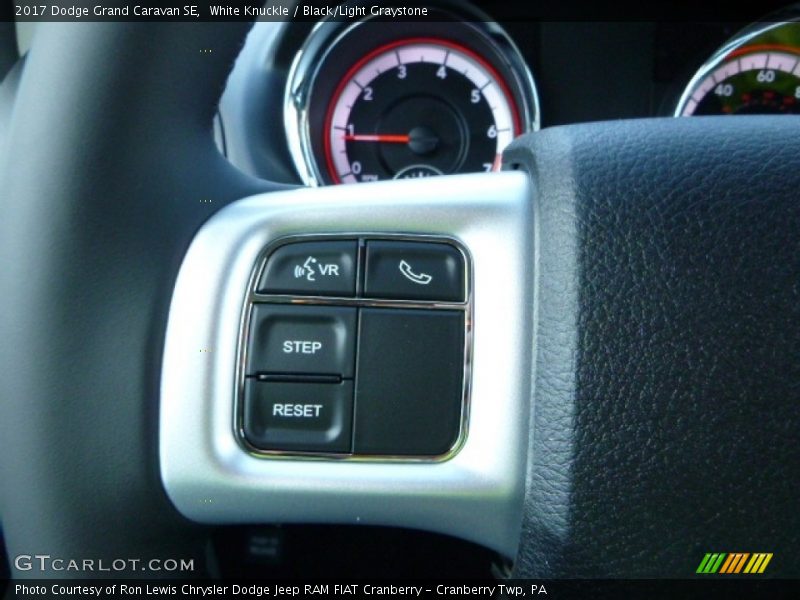 White Knuckle / Black/Light Graystone 2017 Dodge Grand Caravan SE