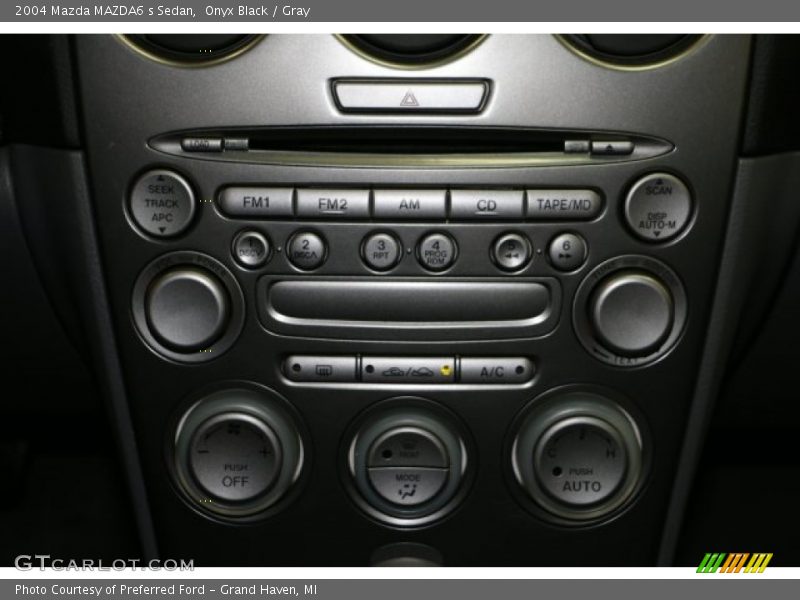 Onyx Black / Gray 2004 Mazda MAZDA6 s Sedan