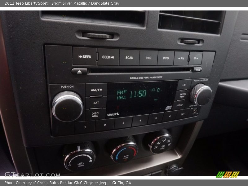 Bright Silver Metallic / Dark Slate Gray 2012 Jeep Liberty Sport