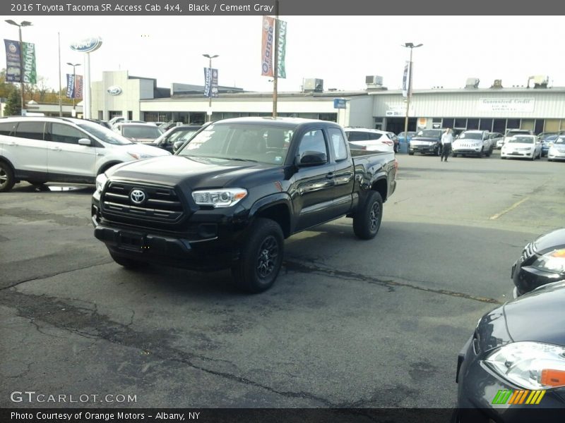 Black / Cement Gray 2016 Toyota Tacoma SR Access Cab 4x4
