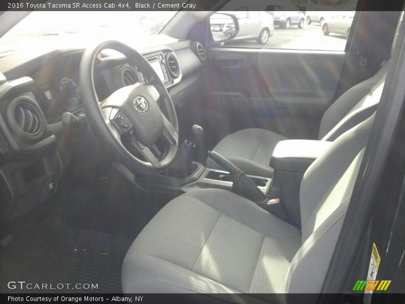 Black / Cement Gray 2016 Toyota Tacoma SR Access Cab 4x4